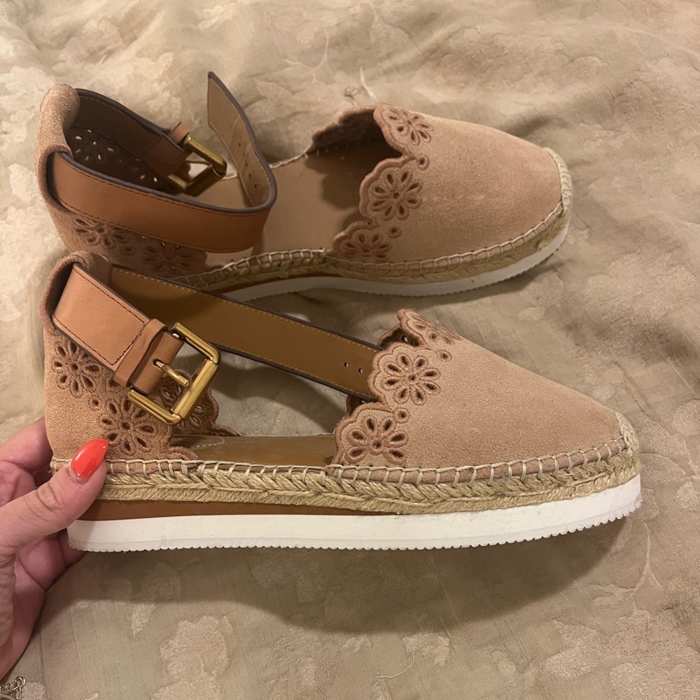 See by Chloe Glyn Espadrilles - Embroidered Suede
